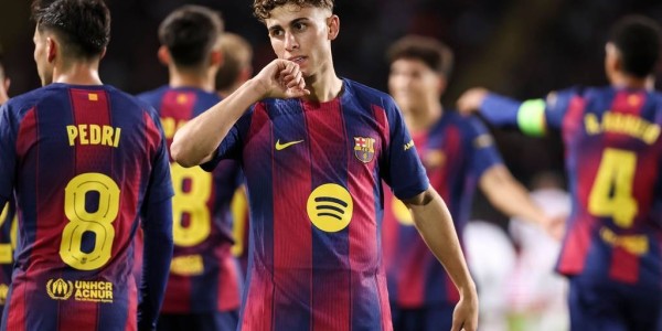 6-1，巴萨踢疯了！费尔明-洛佩斯上演帽子戏法
        
    6-1，巴萨踢疯了！费尔明-洛佩斯上演帽子戏法